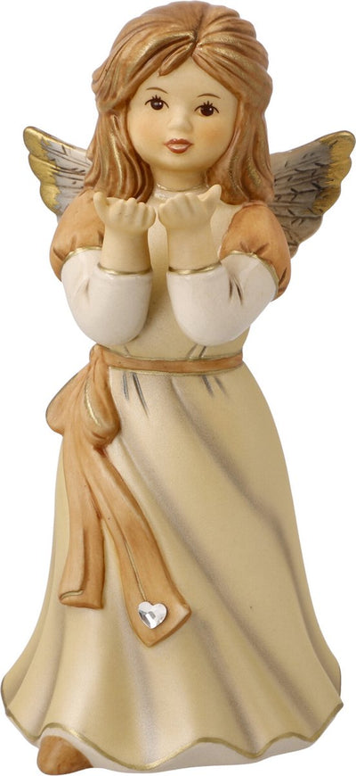 Goebel - Noël | statue décorative figure ange faire un vœu ii | poterie - 15cm