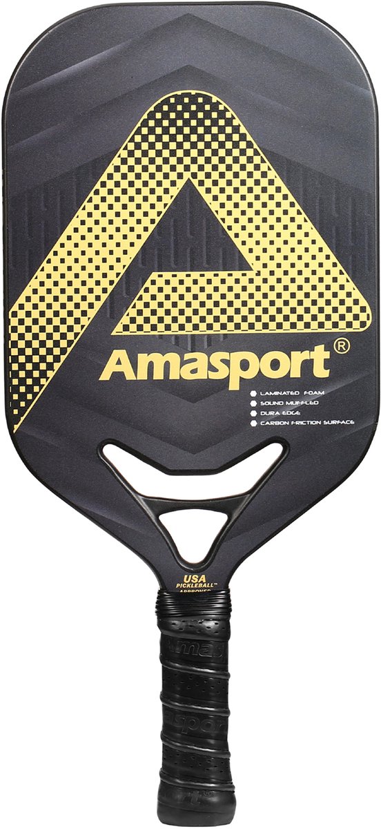 Ama sport pickleball paddle jp80-1 or – pagaie en carbone – contrôle de puissance –