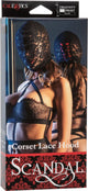 Calexotics - cagoule scandale en dentelle noire avec nœud