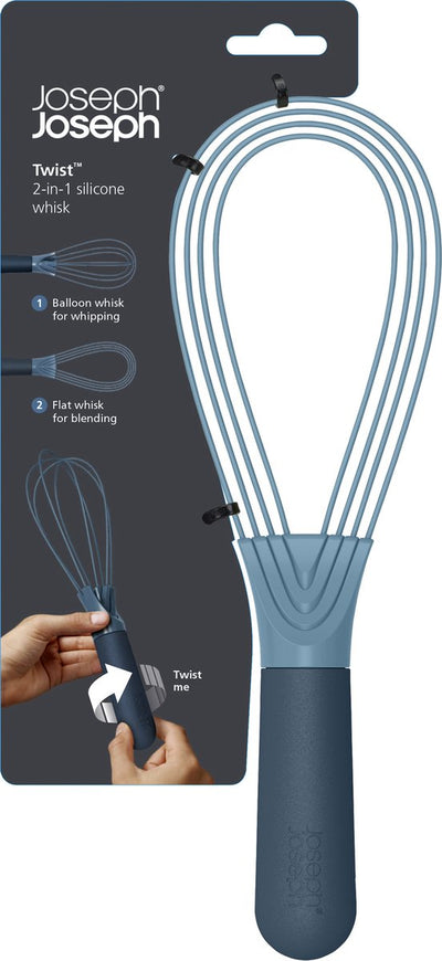 Fouet rotatif Joseph Joseph – bleu ciel - Fouet pliable 2 en 1