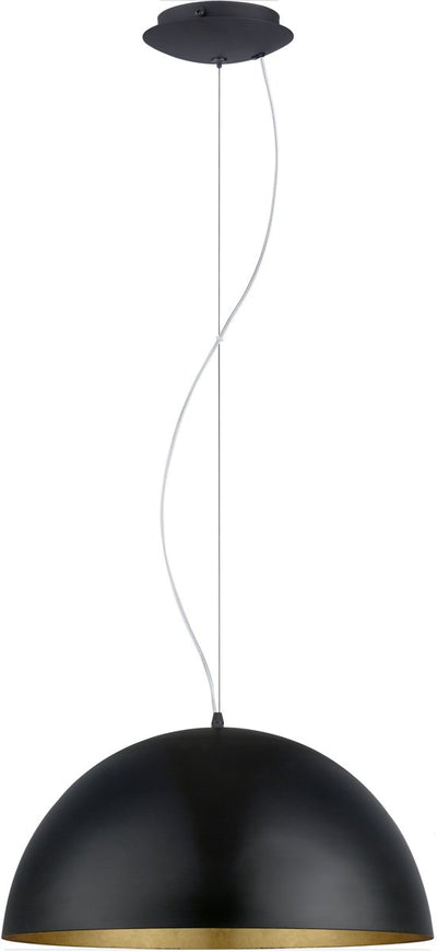 Suspension Eglo gaetano 1 - ø38 cm - or noir