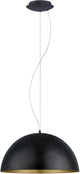 Suspension Eglo gaetano 1 - ø38 cm - or noir