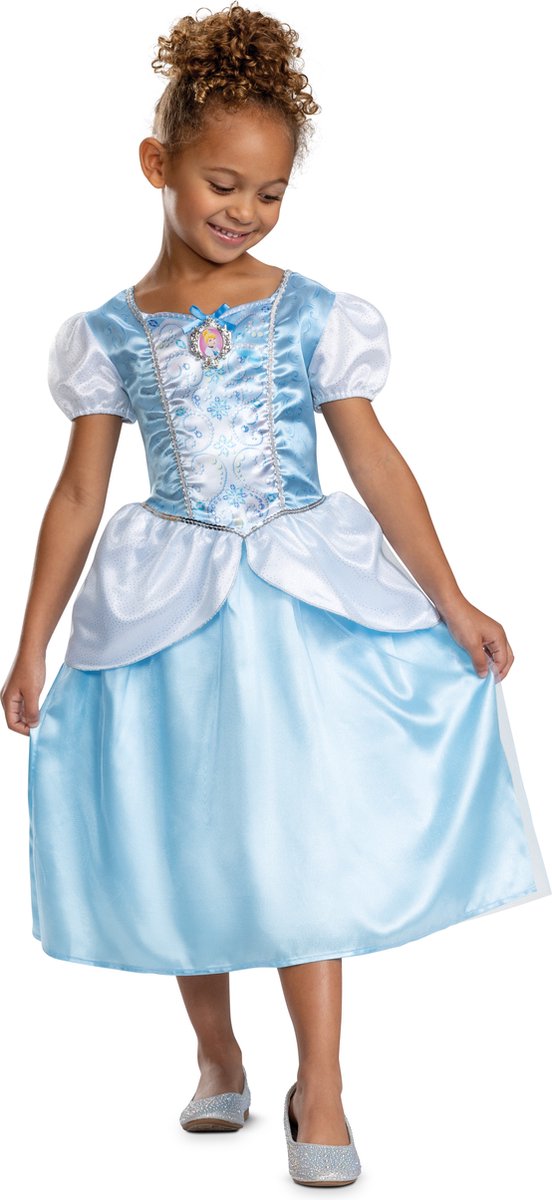 Déguisement princesse disney - Cendrillon, robe cendrillon classique, taille xs (3-4 ans), fille