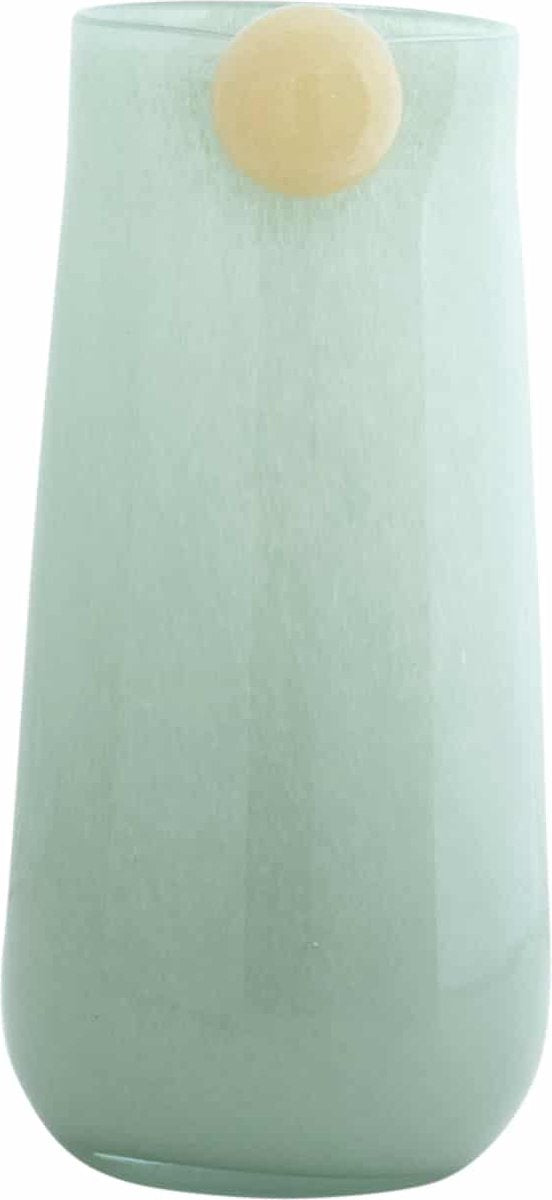 Present time Vase bolita grand - vert - ø16cm - verre - scandinave - vase à fleurs - décoration de la maison - vase décoratif pour salon ou chambre