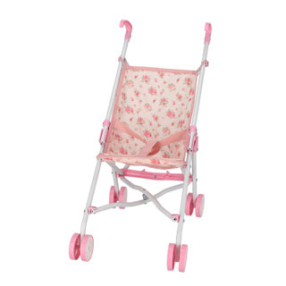 Poupée buggy fleur rose | 4 pièces