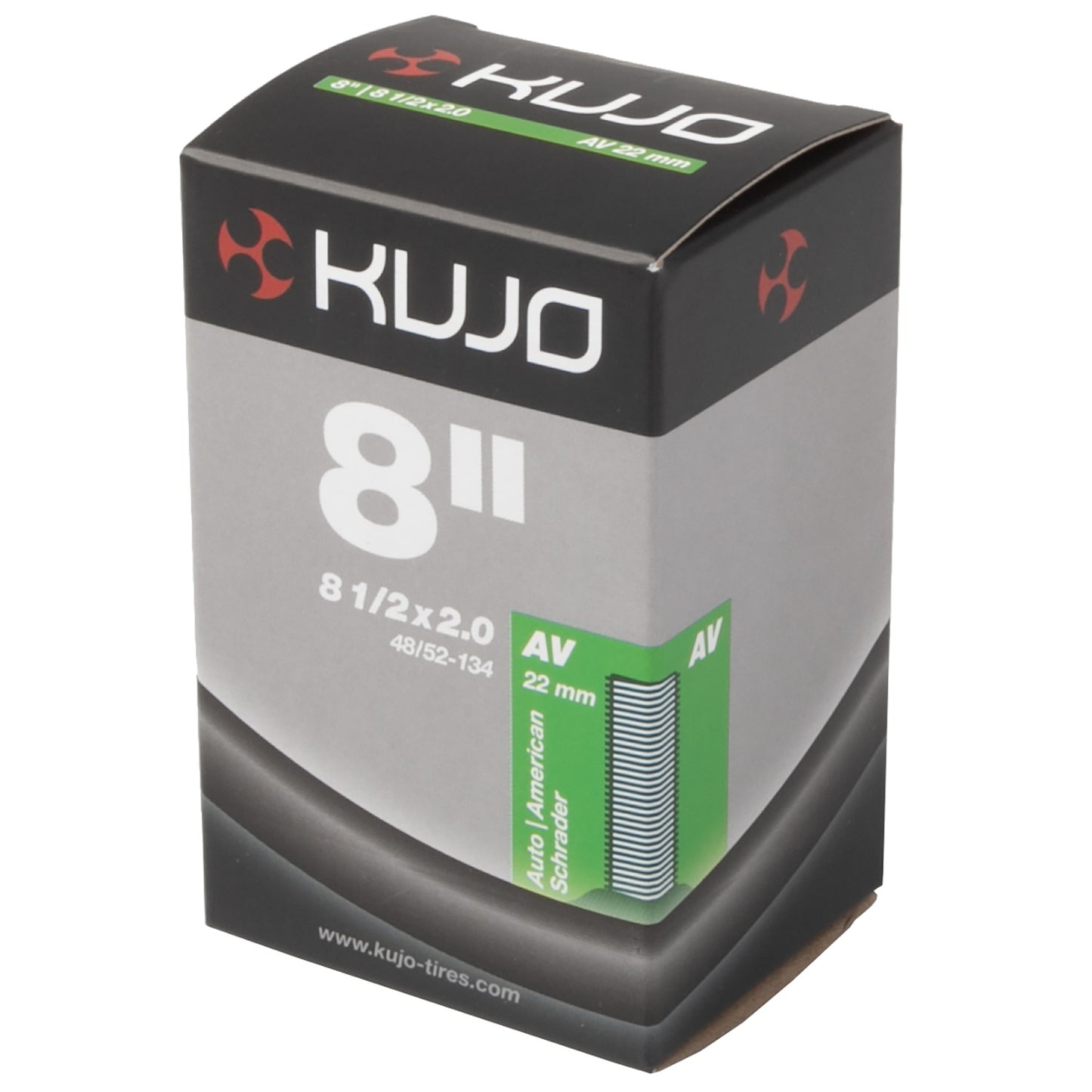 Chambre à air Kujo 8 1 2 x 2,0 pour vélo