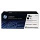 Cartouche de toner hp q2612ad nr 12ad noir, pack double