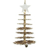 Decoris Pendentif de Noël arbre 3D bois 21cm