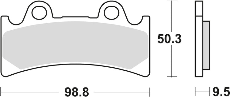 TRW Frein Pad McB 656 SRQ Racing en métal fritté
