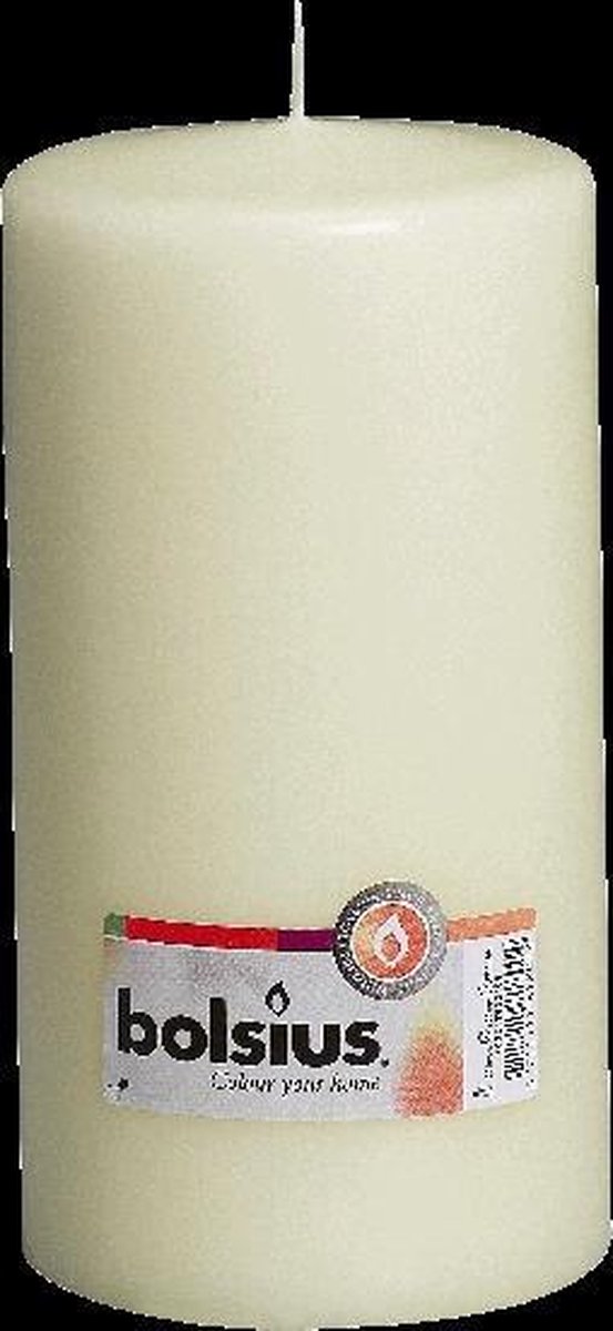 Bougie pilier Bolsius 200 98mm ivoire