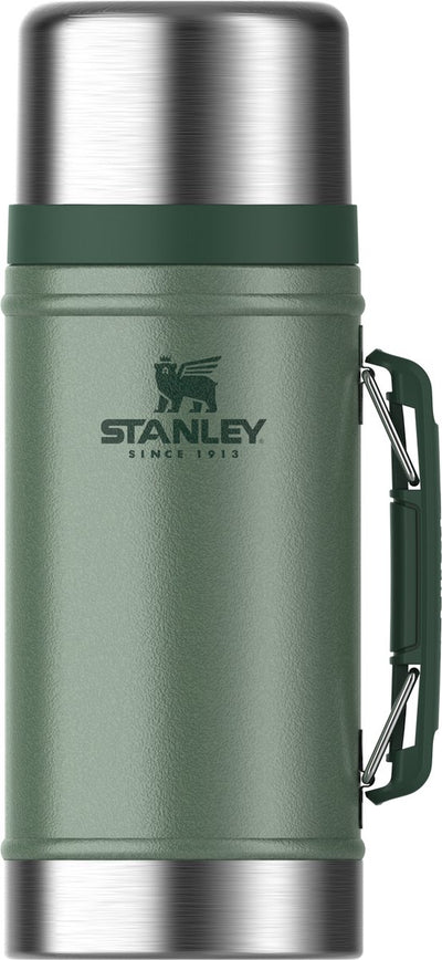 Pot alimentaire Stanley classic légendaire 0,94 l - boîte à lunch thermos garde au chaud pendant 20 heures - le couvercle sert de bol - récipient alimentaire étanche - sans BPA - passe au lave-vaisselle - vert martelé