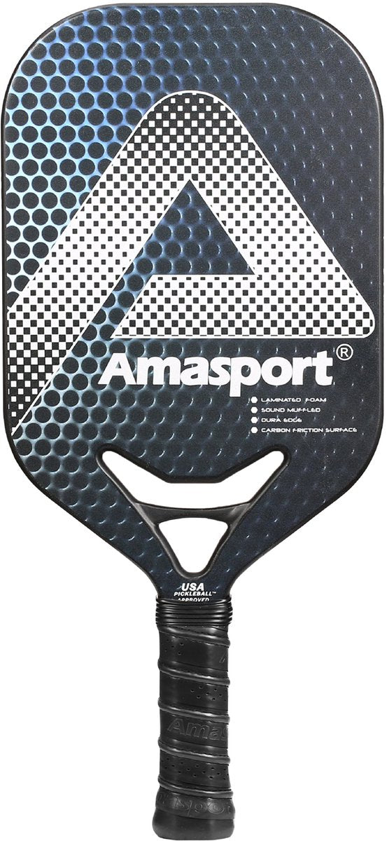 Ama sport pickleball paddle jp80-1 argent – pagaie carbone – contrôle de puissance –