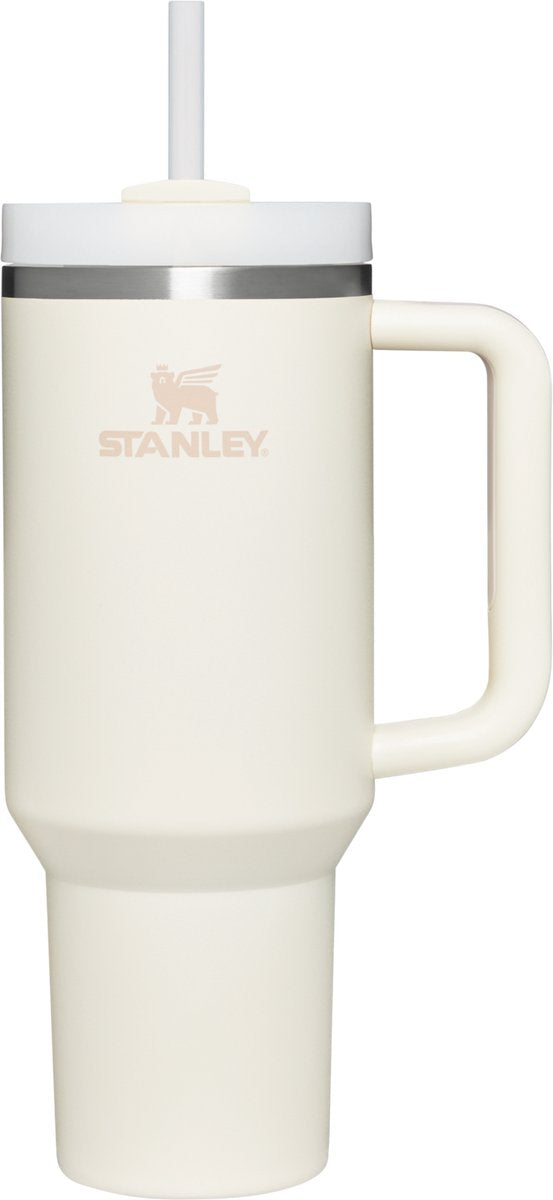 Stanley quencher h2.0 gobelet flowstate - 9-11 heures à froid - 40-48 heures avec de la glace - gourde avec paille, poignée et couvercle - passe au lave-vaisselle - tasse thermos pour boissons froides - crème