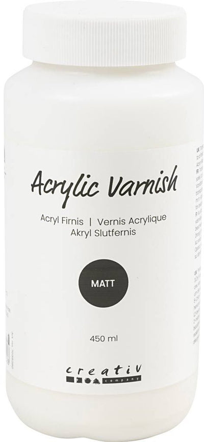 Vernis acrylique Creativ company art, transparent mat, blanc, 500 ml 1 boîte