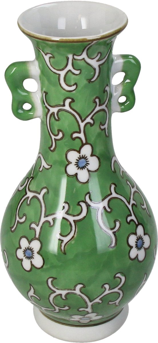 Vase collection Hd porcelaine vert 10x10x21cm