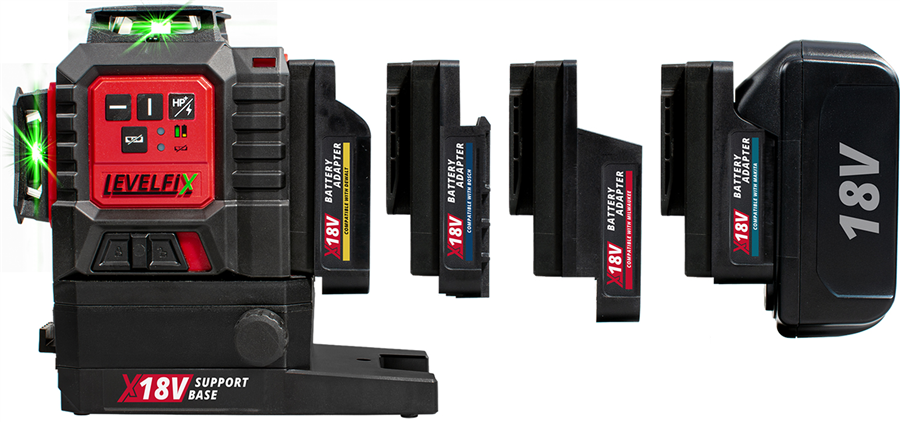 Ensemble d'adaptateurs intelligents Levelfix x18va-mak 18v makita