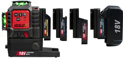 Ensemble d'adaptateurs intelligents Levelfix x18va-mak 18v makita