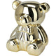 Tirelire style maison ours argent or