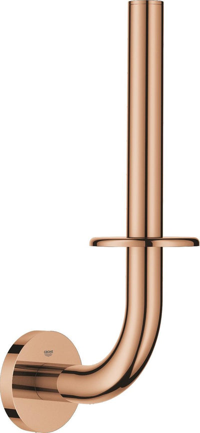 Porte-rouleau de rechange Grohe essentials - porte-rouleau de papier toilette pour 1 rouleau - coucher de soleil chaud (bronze brillant) - métal