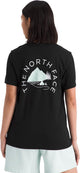 The North Face W Monte Regular Short Sleeve Tee-Graphic Chemise d'extérieur pour femme - Noir Tnf