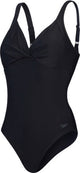 Maillot de bain 1 pièce de sport femme shaper noeud croisé Speedo - noir