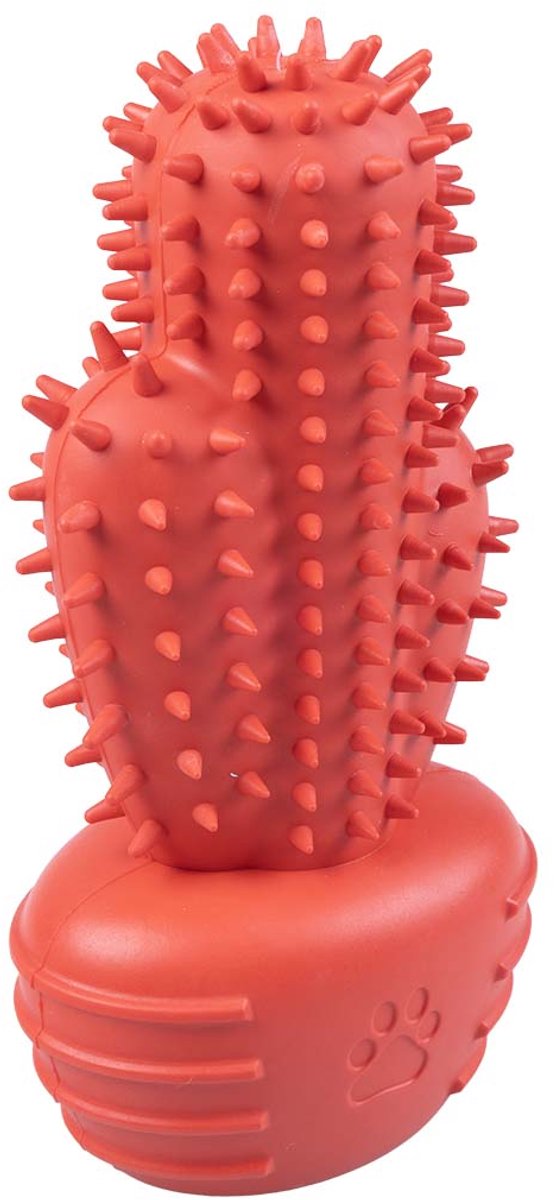Duvo plus playtime jouet à mâcher griplay cactus pour chiens 18x9,5x6cm rouge