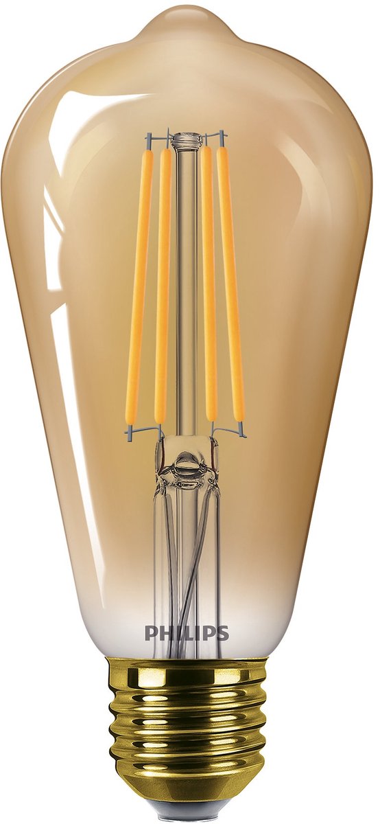 Philips LED Edison or - 50 W - E27 - lumière blanc très chaud dimmable