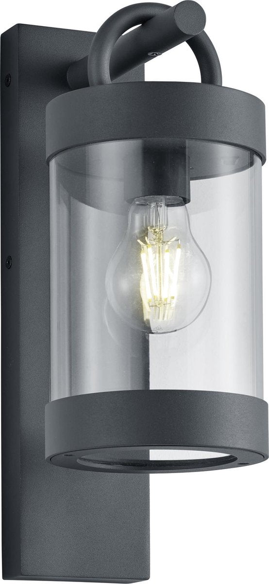 Trio sambesi - applique - anthracite - excl. 1x e27 4w - capteur crépusculaire - éclairage extérieur - ip44