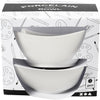 Bol Creativ company, h : 4,5 cm, d 10 cm, blanc, 2 pièces 1 boîte