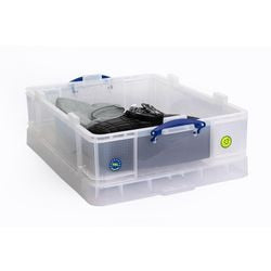 Boîte de rangement boîtes vraiment utiles 70 l transparente