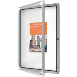 Vitrine d'extérieur nobo verre de sécurité 4x a4 59,5x67x4,5cm