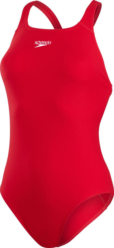 Maillot de bain de sport femme Speedo eco+ médaillé rouge