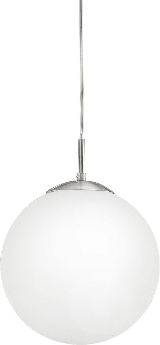 Lampe à suspension Eglo rondo - e27 - ø 25 cm - gris blanc