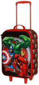 Karactermania - Marvel The Avengers - valise de voyage - valise à main trolley 3D souple - valise de voyage - rouge