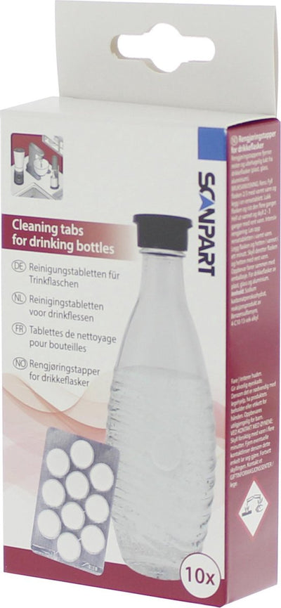 Pastilles de nettoyage Scanpart pour bouteilles - adaptées aux bouteilles en plastique, verre et aluminium - 10 pièces