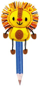 Avenir crayon topper lion - accessoire animal joyeux pour les enfants