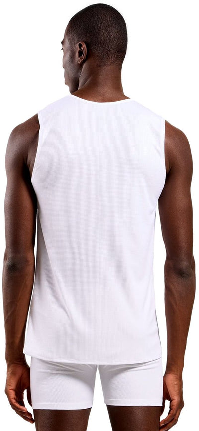 Odlo maillot de corps active light à col rond - homme - blanc - xl