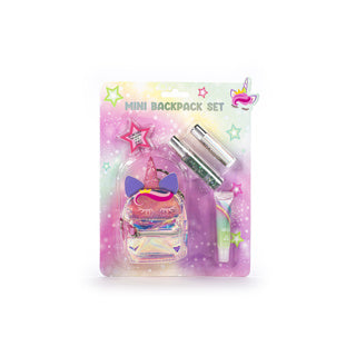 Ensemble mini sac à dos Dream pop licorne | 4 pièces