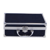 Trousse de maquillage en aluminium Casualelle bleu foncé pailleté