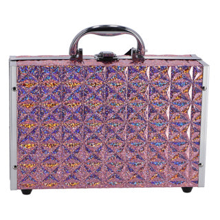 Casuelle Make Up valise holographique rose