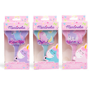 Martinelia Brusque à cheveux scintillante Brosse de licorne - assortiment-