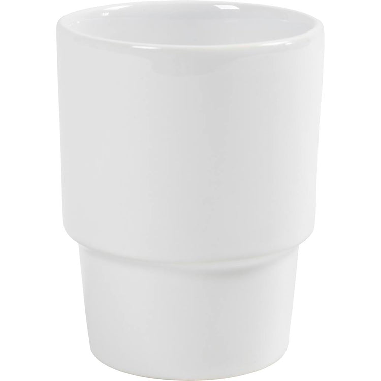 Tasse Creativ company, h: 11 cm, d 8,5 cm, blanc, 1 pièce