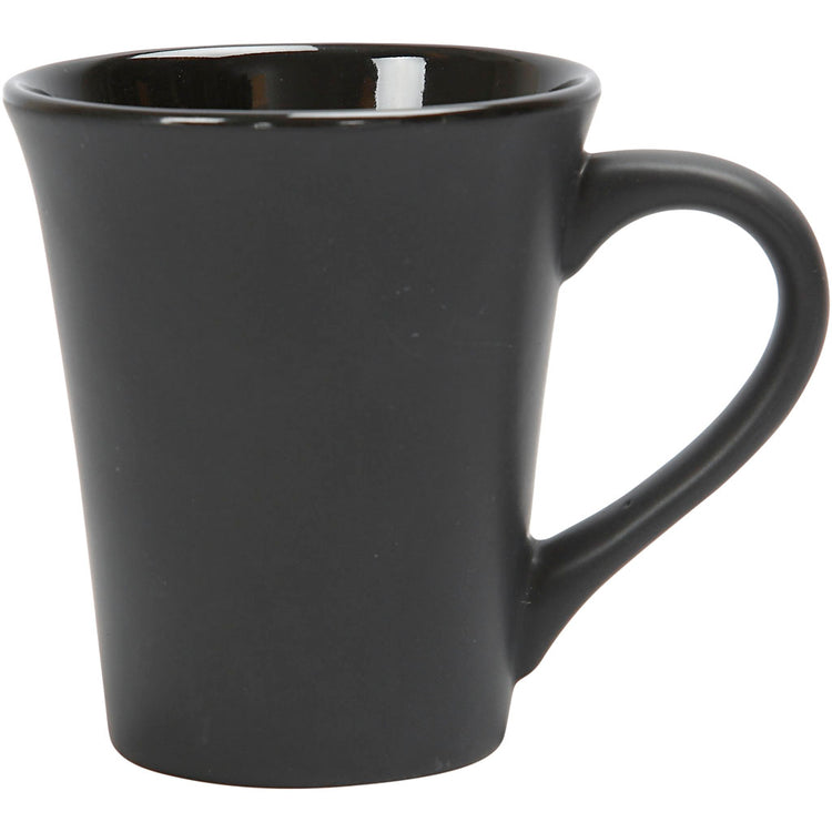 Tasse Creativ company, h : 10 cm, d 5,9-8,7 cm, noir, 1 pièce