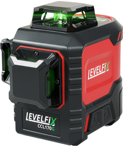 Levelfix base verte laser cône 3D 3x360° set incl. trépied, 2 piles