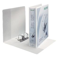 Classeur à anneaux de présentation leitz 42260001 a4 blanc