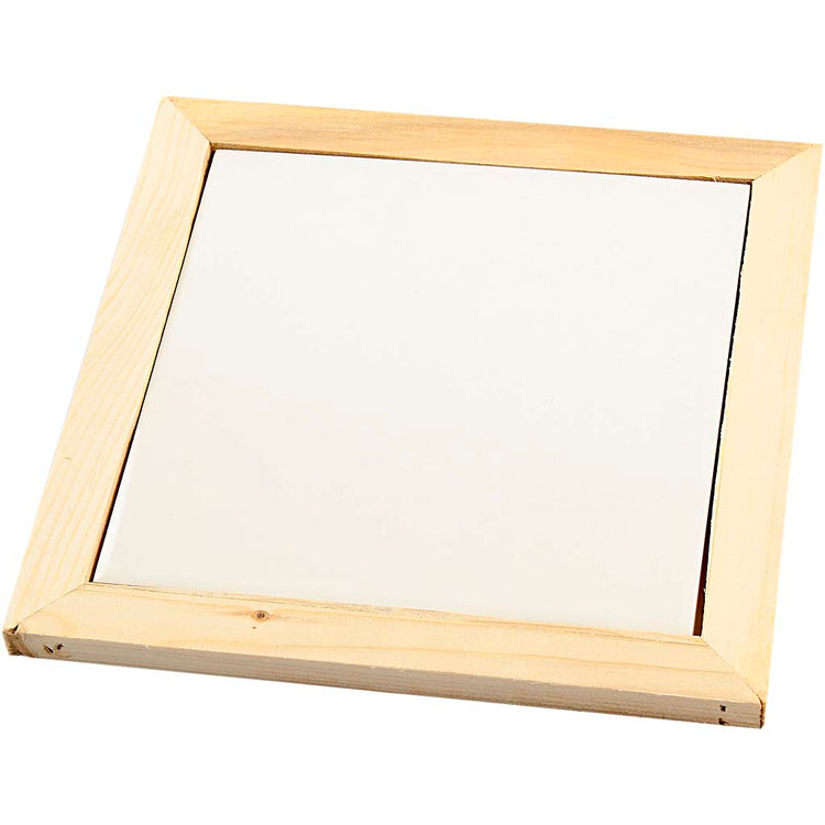 Dessous de verre Creativ Company avec cadre en bois, dimension 15x15 cm, 1 pièce
