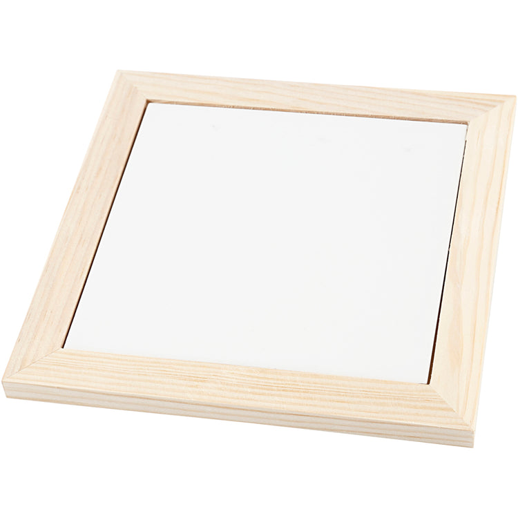 Sous-verre Creativ Company avec cadre en bois, dimensions 18,5x18,5x1,16 cm, 1 pièce