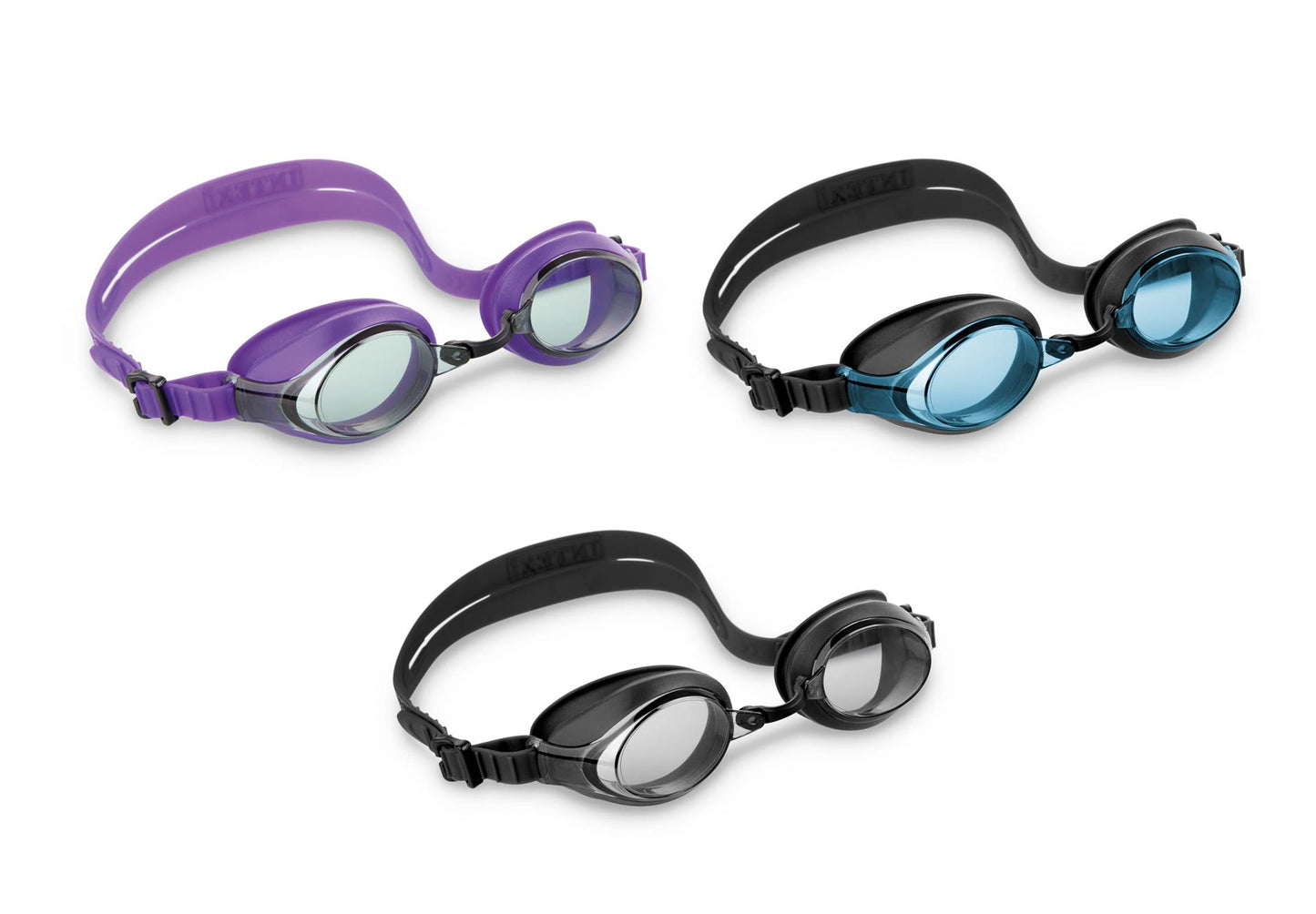 Intex lunettes de natation silicone sport course 8+