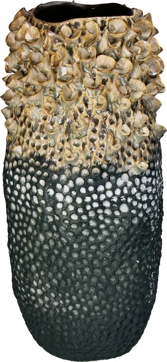 Vase collection Hd faïence gris 24,5x23,5x49cm