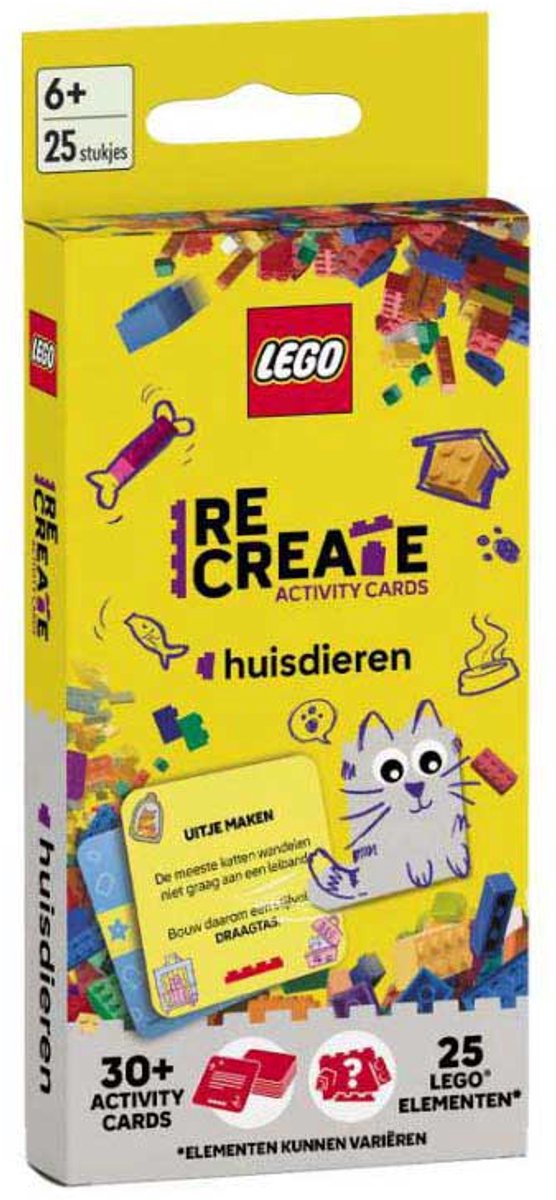 Cartes d'activités Lego recréer : animaux de compagnie